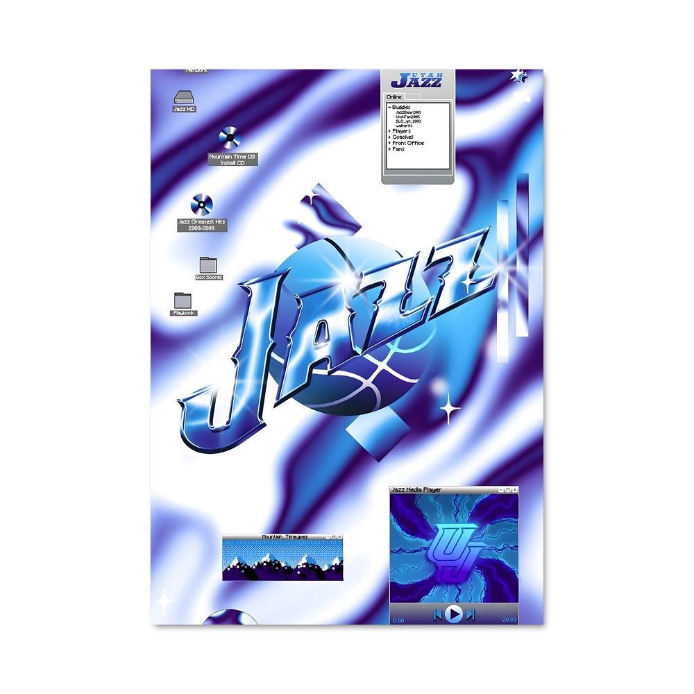 Poster Jazz en Bleu